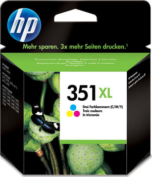 HP 351 XL Druckkopf mit Tinte farbig Original 580 Seiten