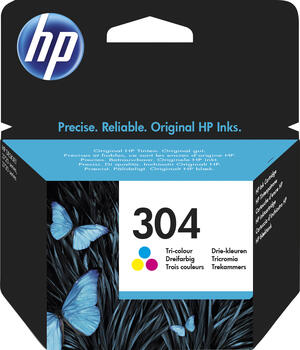 HP Druckkopf mit Tinte 304 Cyan, Magenta, Gelb Original 100 Seiten HP Druckkopf mit Tinte 304 Cyan, Magenta, Gelb Original 100 Seiten