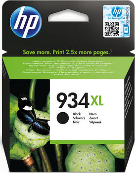 HP Tinte 934 XL schwarz Original Zubehör 1000 Seiten