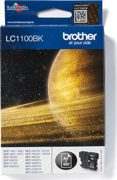 Brother LC1100BK Tinte schwarz Original 450 Seiten Brother LC1100BK Tinte schwarz Original 450 Seiten