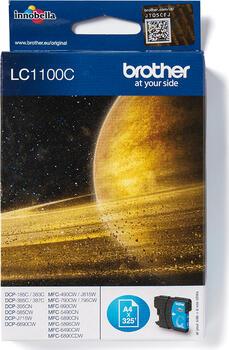 Brother LC1100C Tinte cyan Original 325 Seiten