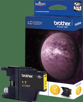 Brother LC1220Y Tinte gelb Original 300 Seiten
