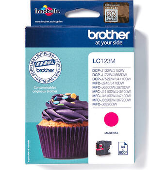 Brother Tinte LC123M magenta 600 Seiten