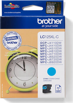 Brother LC125XLC Tinte cyan Original