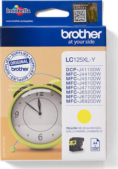 Brother LC125XLY Tinte gelb Original