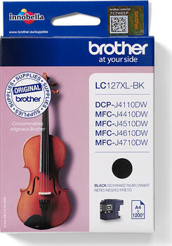 Brother LC127XLBK Tinte schwarz Original 1200 Seiten