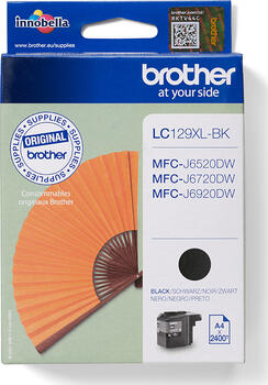 Brother LC129XLBK Tinte schwarz Original 2400 Seiten