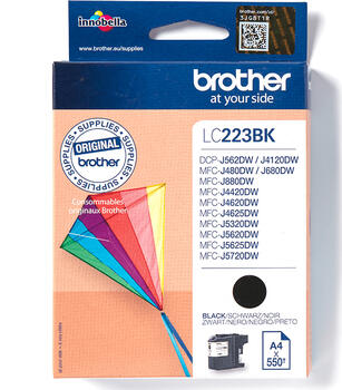 Brother LC223BK Tinte schwarz