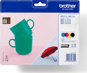 Brother LC227XL Tinte Value Pack je 1200 Seiten