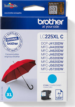 Brother LC225XL C Tinte cyan