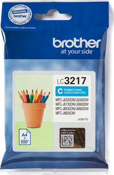 Brother LC-3217C Tintenpatrone cyan 1500 Seiten