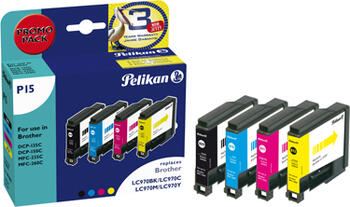 Pelikan kompatible Tintenpatrone zu Brother LC970 Multipack 