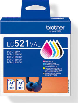 Brother Tinte LC521VAL Multipack Brother Tinte LC521VAL Multipack
