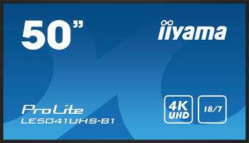 49.5 Zoll iiyama ProLite LE5041UHS-B1, 125.7cm TFT, 9ms, 1x VGA, 3x HDMI 2.0