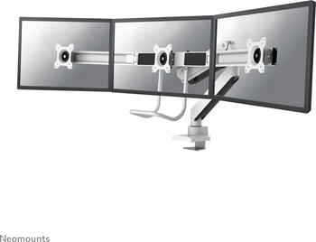 Neomounts by Newstar NM-D775DX3WHITE Tischhalterung für 3x Monitor, 17-24 Zoll, max. 18.00kg