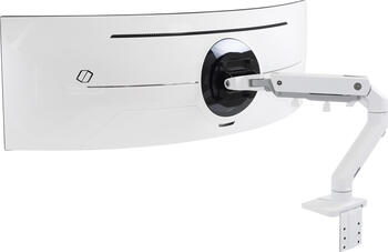 Ergotron HX Monitor Arm mit HD-Gelenk weiß 1x bis 49 Zoll, geeignet für curved TV