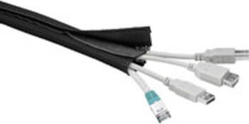 WireSleeve flexibler Kabelmantel 1,8m schwarz 