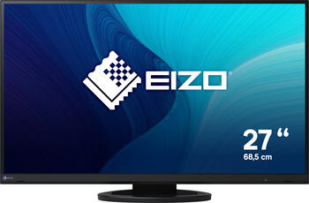 27 Zoll Eizo FlexScan EV2760 schwarz, 68.6cm TFT, 5ms (GtG), keine Angabe (MPRT), 1x DVI, 1x HDMI 1.4, 2x DisplayP