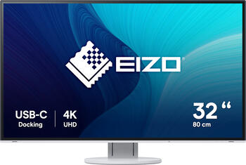 31.5 Zoll Eizo FlexScan EV3285 weiß, 80cm TFT, 5ms 2x HDMI 1.4, 1x DisplayPort 1.2, 1x USB-C 3.0 mit DP