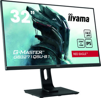 31.5 Zoll iiyama G-Master GB3271QSU-B1 Red Eagle, 80cm TFT, 165Hz, FreeSync, 1ms (MPRT), 2x HDMI 2.0, 2x DP 1.2