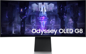 34 Zoll Samsung Odyssey OLED G8 G85SB, 86.4cm TFT, 175 Hz, FreeSync, 0.1ms (GtG), 1x Micro HDMI 2.1, 1x Mini DP, 1x USB