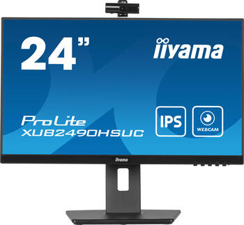 23.8 Zoll iiyama ProLite XUB2490HSUC-B5, 60.5cm TFT, 4ms (GtG), 1x VGA, 1x HDMI, 1x DisplayPort