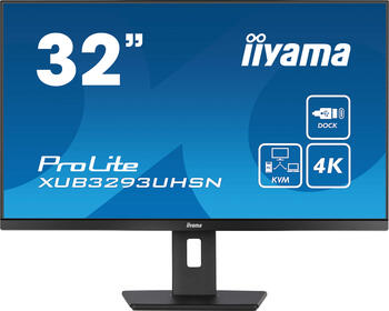 31&period;5 Zoll iiyama XUB3293UHSN-B5&comma; 80cm TFT&comma; 60 Hz&comma; 4K Ultra HD&comma; 4ms&comma; 1x HDMI&comma; 1x DP&comma; integrierter USB-Hub 65W&comma; RJ-45