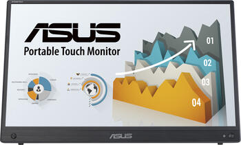 15.6 Zoll ASUS ZenScreen Touch MB16AHT, 39.6cm TFT, 5ms, 1x Mini HDMI 1.4, 2x USB-C 3.0 mit DisplayPort, 1x LO