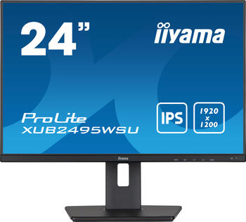 24.1 Zoll iiyama ProLite XUB2495WSU-B5, 61.2cm TFT, 4ms (GtG), 1x VGA, 1x HDMI 1.4, 1x DP