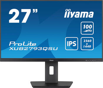 27 Zoll iiyama ProLite XUB2793QSU-B6, 68.6cm TFT, FreeSync, 1ms (MPRT), HDMI, DisplayPort
