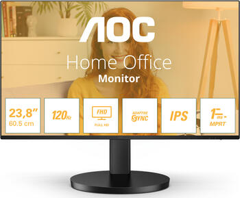 23&period;8 Zoll AOC 24B3HA2&comma; 60&period;5cm TFT&comma; 100Hz&comma; 4ms &lpar;GtG&rpar;&comma; 1ms &lpar;MPRT&rpar;&comma; 1x HDMI 1&period;4