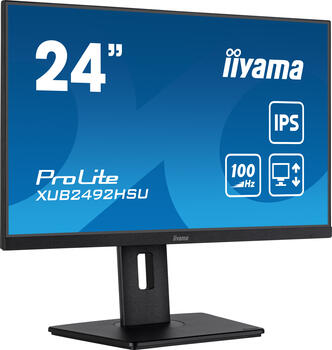 23&period;8 Zoll iiyama ProLite XUB2492HSU-B6&comma; 60&period;5cm TFT&comma; 100Hz&comma; FreeSync&comma; 0&period;4ms &lpar;MPRT&rpar;&comma; 1x HDMI&comma; 1x DP