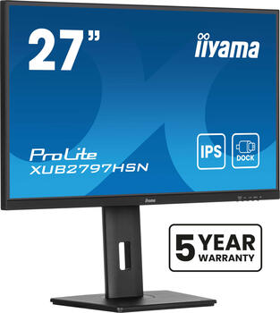 27 Zoll iiyama XUB2797HSN-B2&comma; 68&comma;5cm TFT&comma; 100 Hz&comma; Full HD&comma; 1ms&comma; 1x HDMI&comma; 1x DP&comma; integrierter USB-Hub