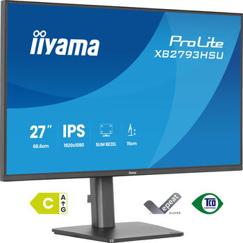 27 Zoll iiyama XB2793HSU-B1&comma; 68&comma;6cm TFT&comma; 120 Hz&comma; Full HD&comma; 1ms&comma; 1x HDMI&comma; 1x DP&comma; integrierter USB-Hub