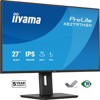27 Zoll iiyama XB2797HSN-B1, 68,6cm TFT, 100 Hz, Full HD, 1x HDMI, 1x DP, integrierter USB-Hub 27 Zoll iiyama XB2797HSN-B1, 68,6cm TFT, 100 Hz, Full HD, 1x HDMI, 1x DP, integrierter USB-Hub