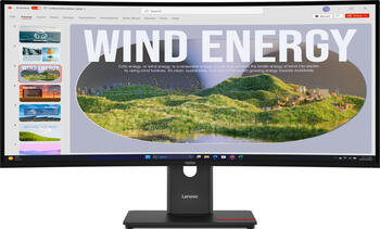 34 Zoll Lenovo ThinkVision T34WD-40&comma; 86&comma;4cm TFT 120 Hz&comma; Wide Quad HD&comma; 6ms&comma; 1x HDMI&comma; 1x DP&comma; USB-Hub