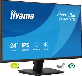 23&period;8 Zoll iiyama X2491HS-B1&comma; 60&comma;5cm TFT 120 Hz&comma; Full HD&comma; 1x HDMI&comma; 1x DP