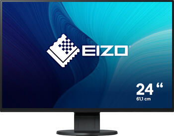 24 Zoll Eizo FlexScan EV2456 schwarz, 61cm TFT slim-Rahmen 5ms, 1x VGA, 1x DVI, 1x HDMI, 1x DisplayPort