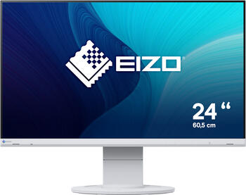 23.8 Zoll Eizo FlexScan EV2460 weiß, 60.5cm TFT, 5ms (GtG), 1x VGA, 1x DVI, 1x HDMI 1.4, 1x DisplayPort