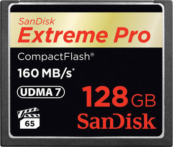 CompactFlash 128GB SanDisk Extreme Pro, 160MB/s