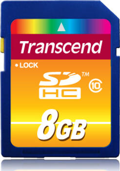 8GB Transcend Class10 SDHC Speicherkarte 