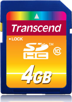 4GB Transcend Class6 SDHC Speicherkarte 