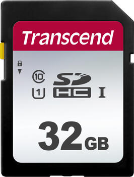 32GB Transcend 300S R95/W45 SDHC, UHS-I U1, Class 10 
