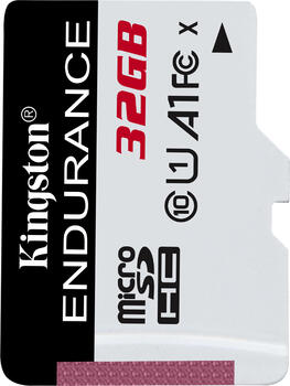 32 GB Kingston High Endurance microSDHC Speicherkarte, lesen: 95MB/s, schreiben: 30MB/s