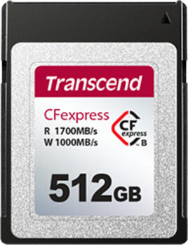 512 GB Transcend CFexpress 820 R1700/W1000 512 GB Transcend CFexpress 820 R1700/W1000