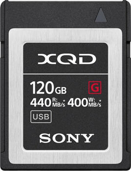 120 GB Sony G-Series XQD Card Speicherkarte, lesen: 440MB/s, schreiben: 400MB/s