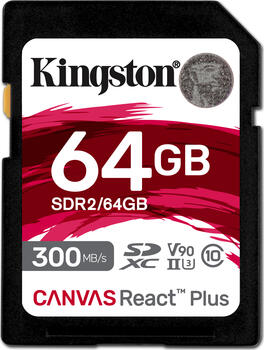 64 GB Kingston Canvas React Plus SDXC Speicherkarte,