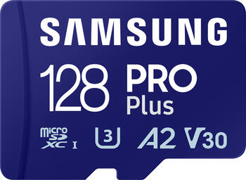 128 GB Samsung PRO Plus microSDXC Kit UHS-I U3 Speicherkarte