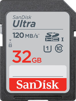 32 GB SanDisk Ultra SDHC Speicherkarte&comma; lesen&colon; 120MB&sol;s