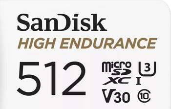 512 GB SanDisk High Endurance microSDXC Kit Speicherkarte, lesen: 100MB/s, schreiben: 40MB/s 512 GB SanDisk High Endurance microSDXC Kit Speicherkarte, lesen: 100MB/s, schreiben: 40MB/s